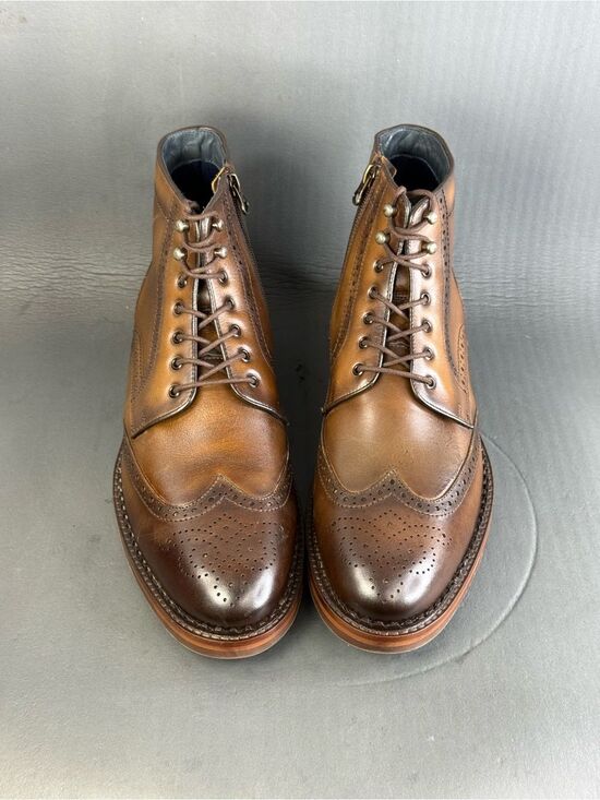 Johnston & Murphy XC Flex Connelly Wingtip leather two tone boots mens size 11M main image 11